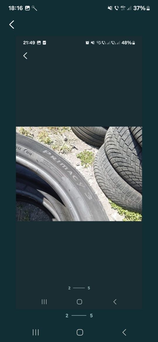 Vand 2 anvelope 195 55 20 Michelin bune  dot 2018