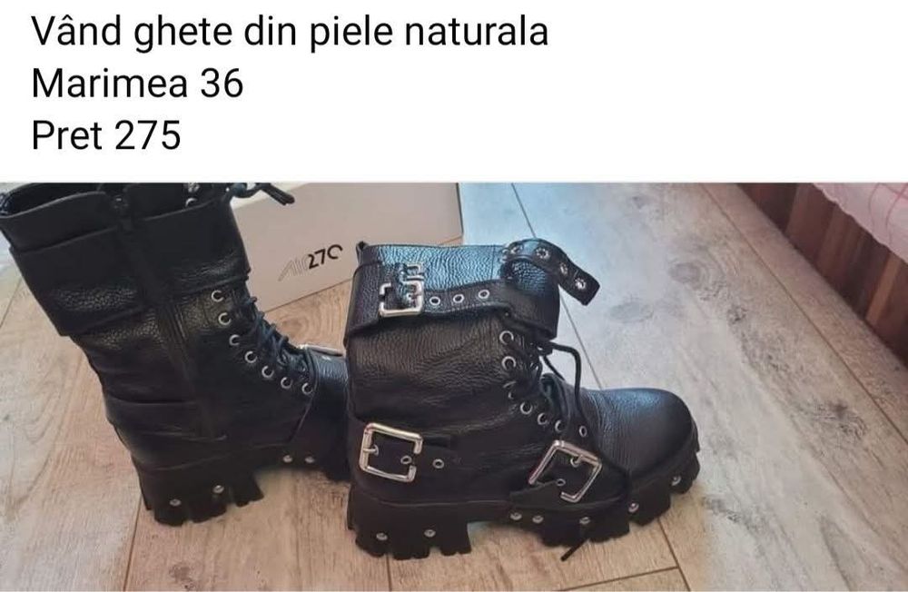 Ghete piele naturală