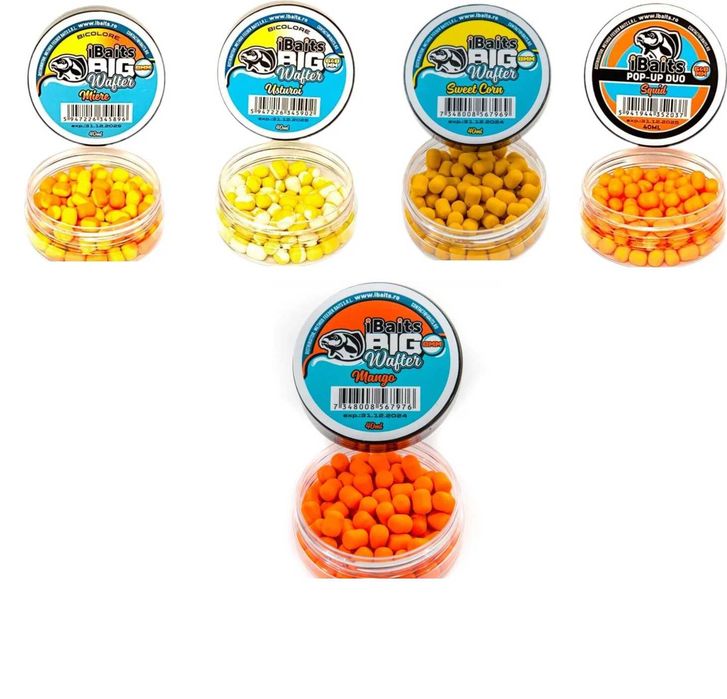 Big Wafters IBaits 8 mm - Mango, Porumb dulce, Usturoi,Miere,Squid