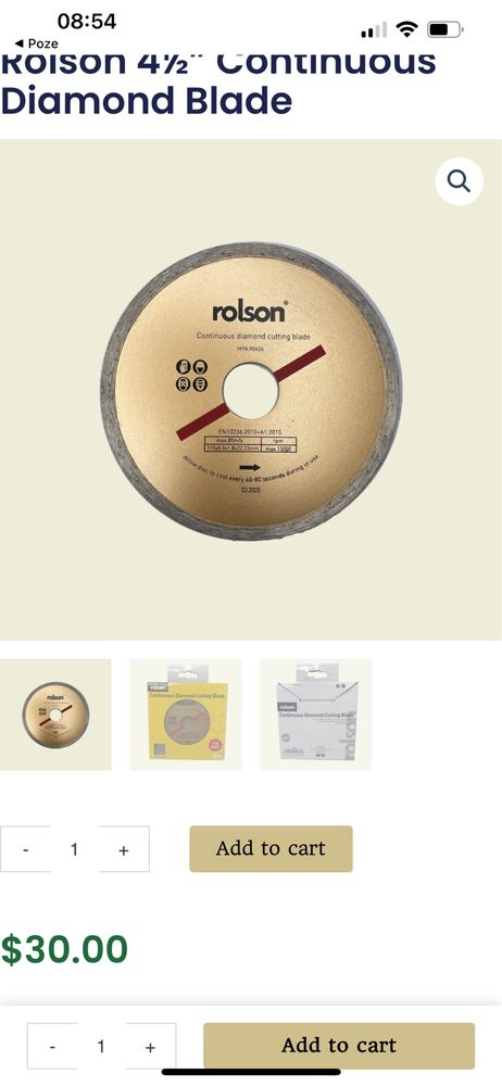 Disc diamantat ROLSON 230mm