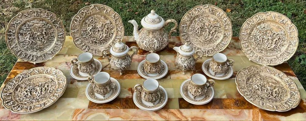 Servici CAPODIMONTE ptr  ceai/cafea -