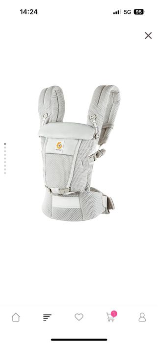 Ergobaby Adapt SoftFlex Pearl Grey Ергономична раница за бебе