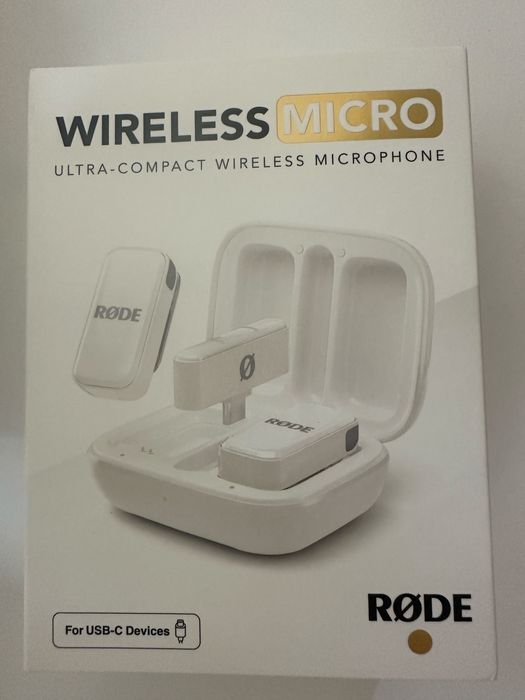 Безжичен микрофон Microphone Rode Wireless Micro Lightning White