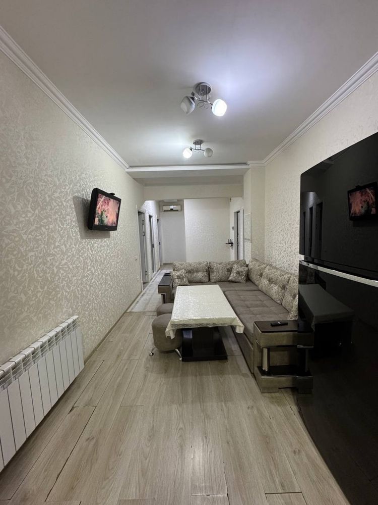 Коратош 4/4/5 Евроремонт бал: 2.20х7 100 кв.м ор: Дружба Чорсу Масжид