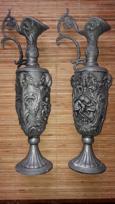 Carafă decorativă metal Peltrato 90% (set 2 bucăți)