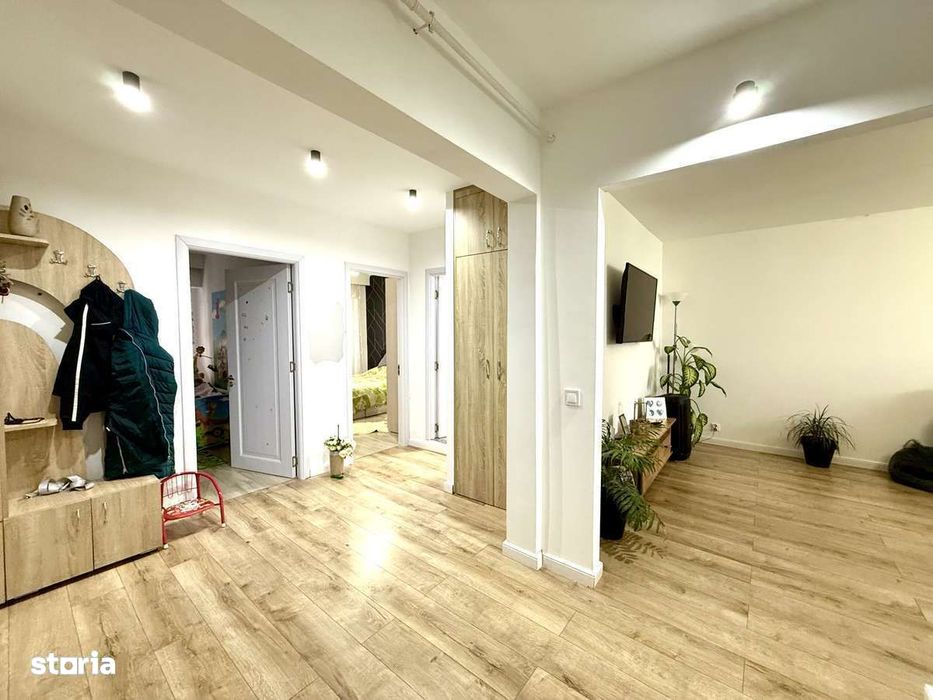 Apartament 3 camere + living, 72 mp, D.va Nord renovat complet mobilat
