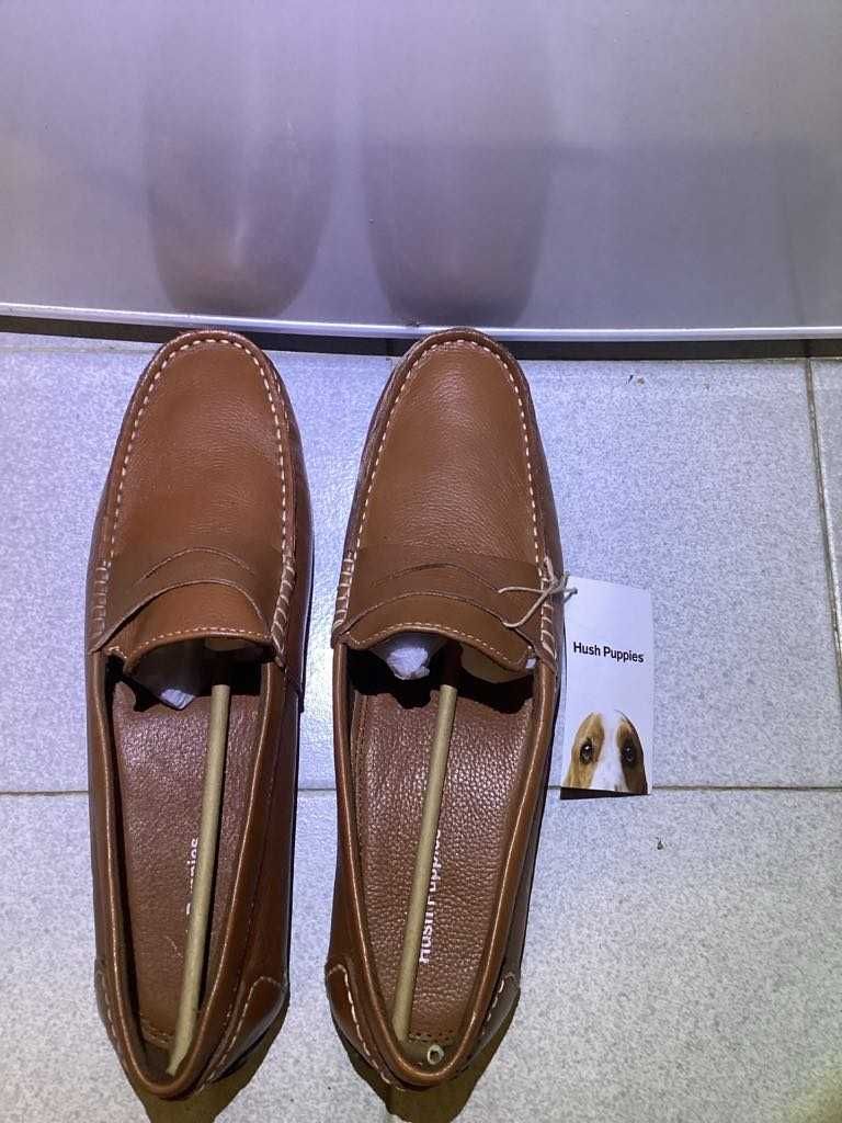 Мъжки мокасини кожа hush Puppies номер 43.