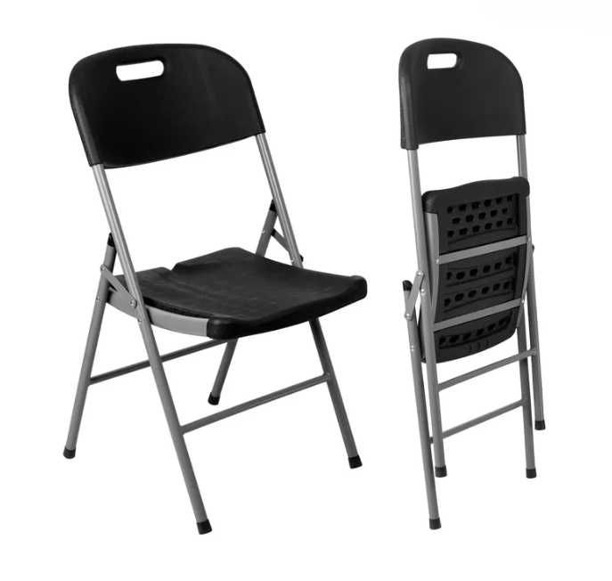 Метален сгъваем кетъринг стол 47 x 58 x 87 см Гарантирано качество!