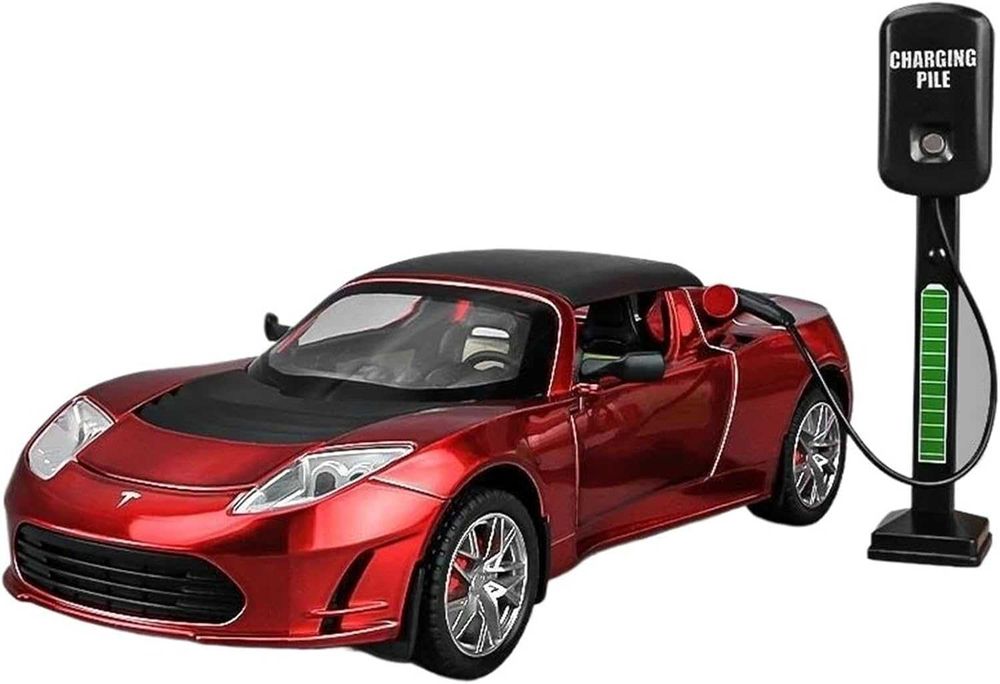 Tesla Roadster 1/24 Тесла умален хоби модел 1/24