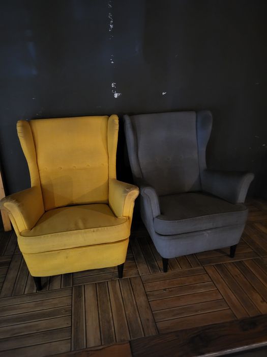 Високи бар маси и столове, ниски маси, кресла, декоративна зеленина