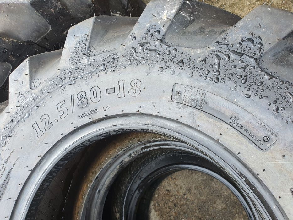 12.5/80-18 Anvelope noi pentru buldo pe fata Komatsu de la BKT RXYT