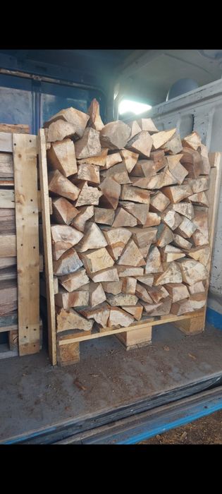 Vind Lemne Uscate Stejar Fag Paletat