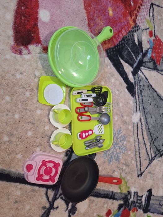 Пластмасов детски комплект за кухня