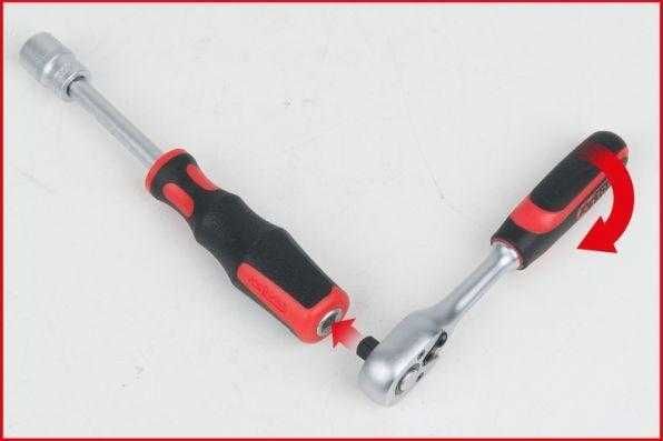 Гедоре KS TOOLS , 179 части, 1/4", 3/8", 1/2", Хром ванадий, мат