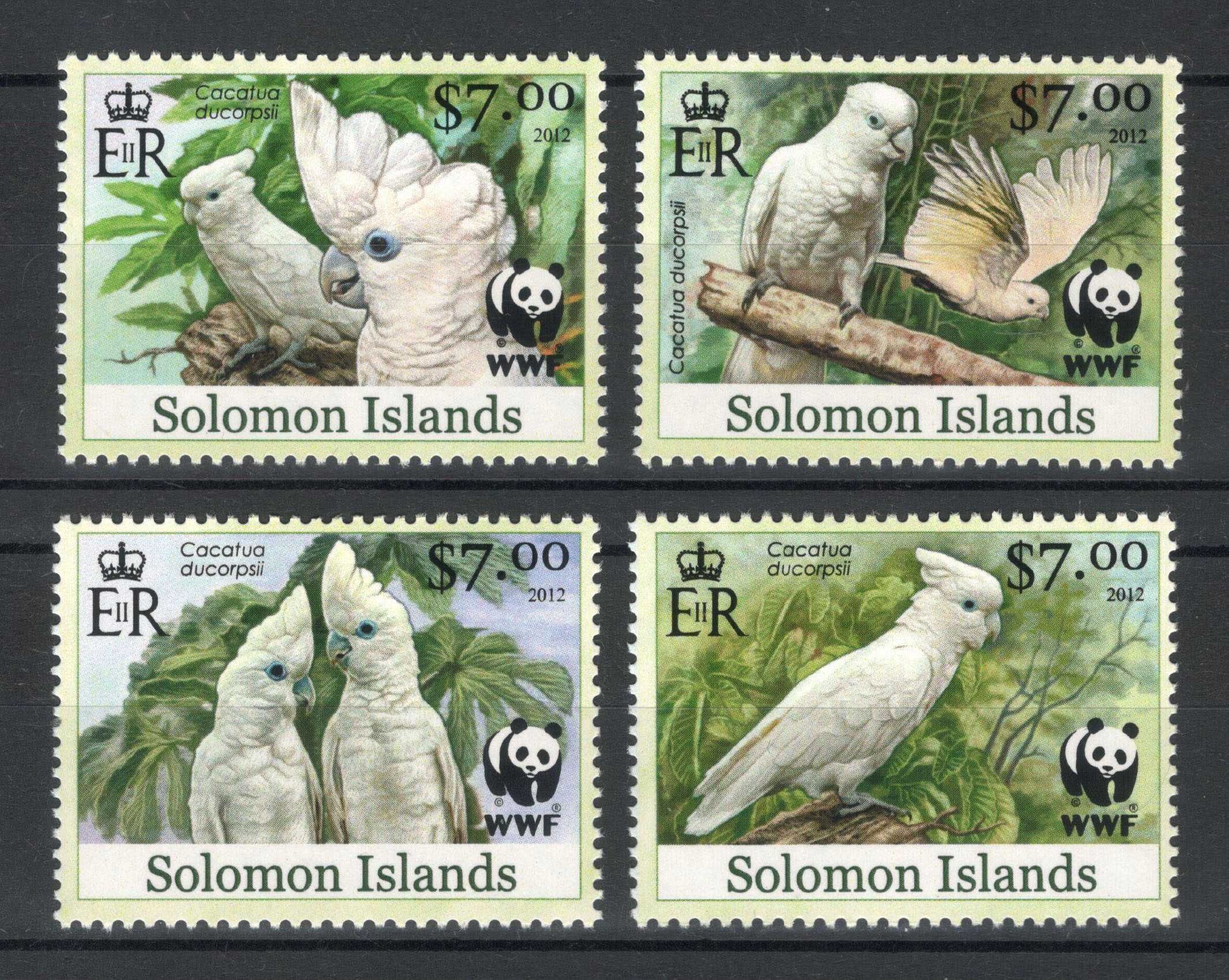 Insulele Solomon 2015 - Fauna WWF - Serie de 4 timbre,Nestampilata mnh