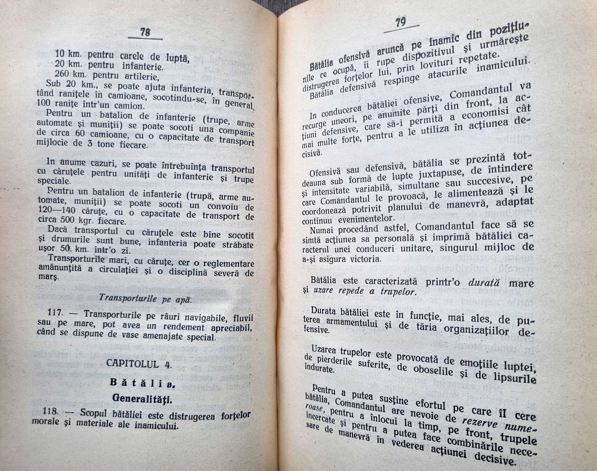 Instructiuni provizorii Mari unitati militare WW2 1933