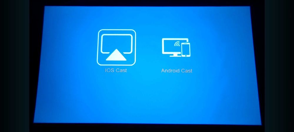 LED Видео Проектор за стена Mini WiFi Projector Cast Mirror 5500 Lm.