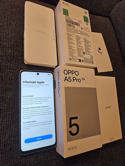 OPPO A5 Pro 5G 8GB 256GB Nou, in garanție  2 ani!