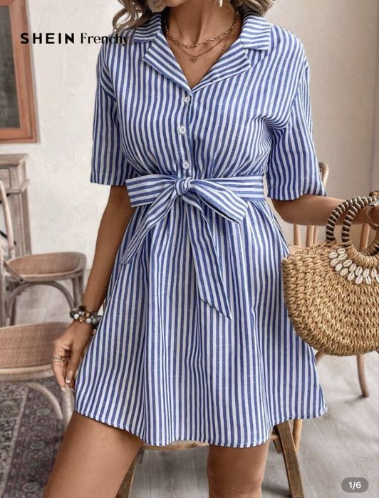 Лятна рокля райе