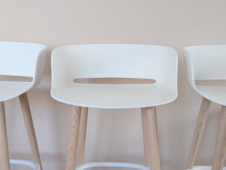 Set de 3 scaune de bar Babila Wood Barstool