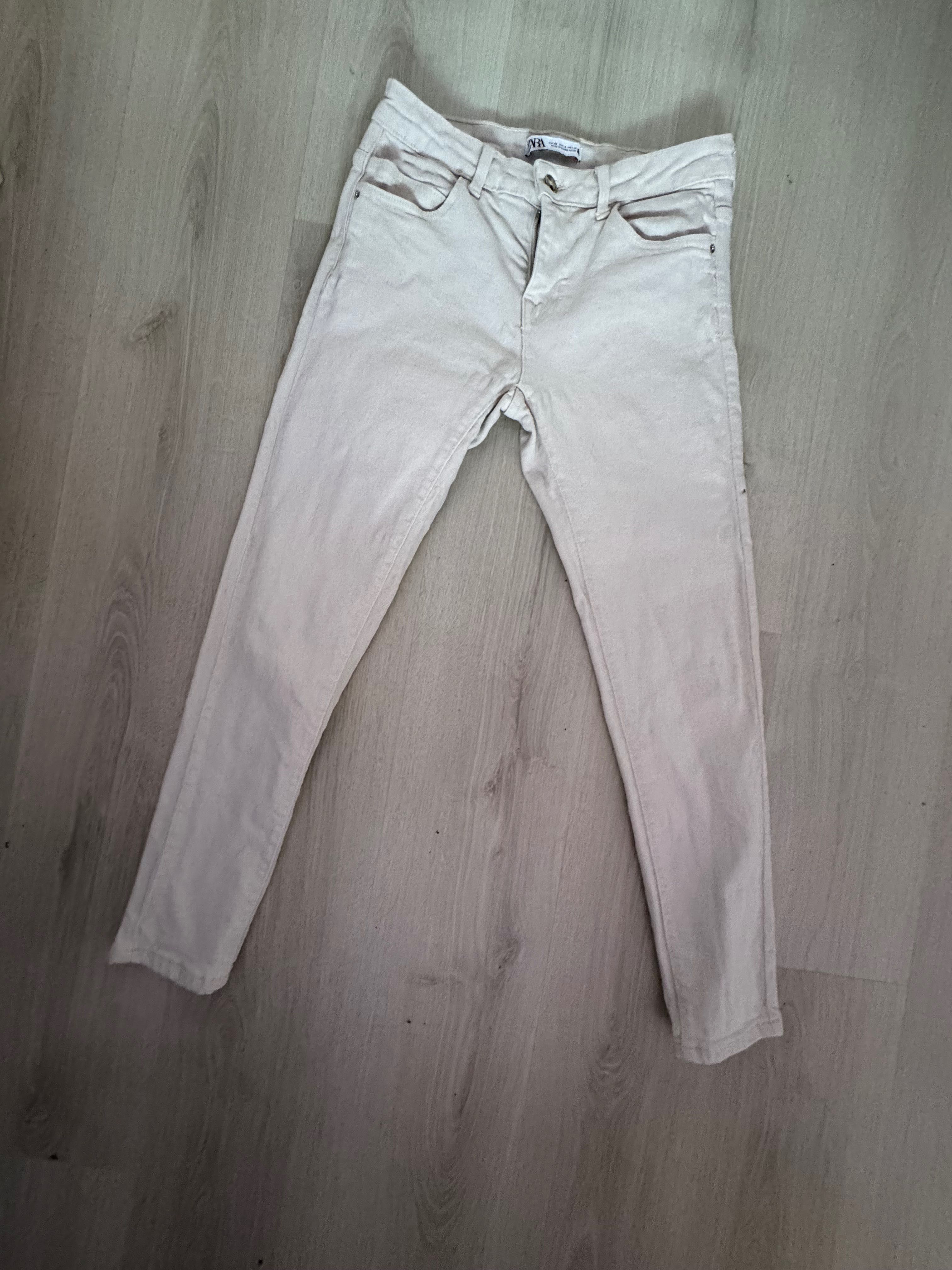 Blugi albi skinny Zara dama