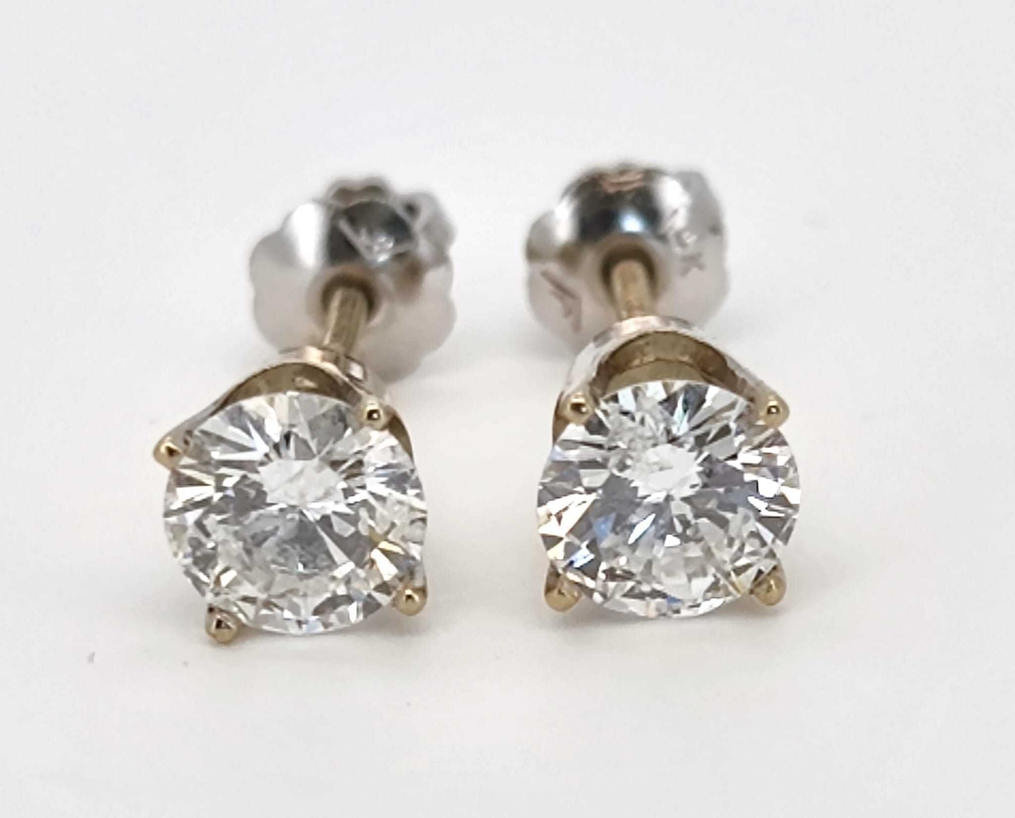 Cercei aur 14k cu diamante 1,25ct