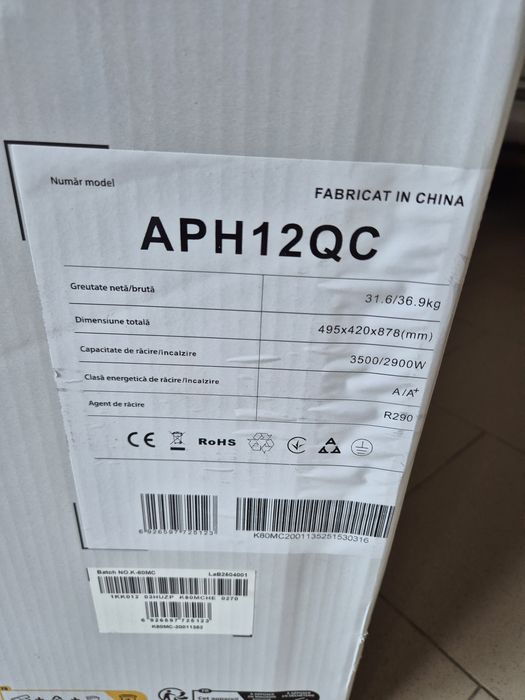 Aer conditionat portabil 12000 BTU Hisense