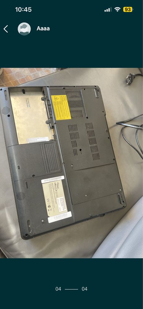 Laptop fujitsu siemens Amilo pi2540