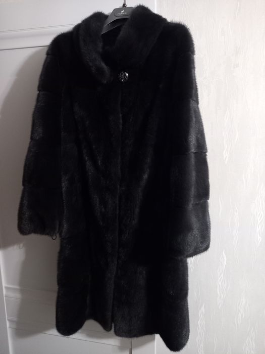 Шубка норковая темно пепельный цвет