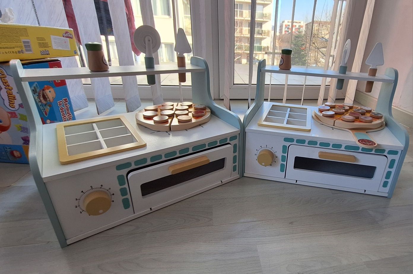 Jucarie cuptor pizza lemn