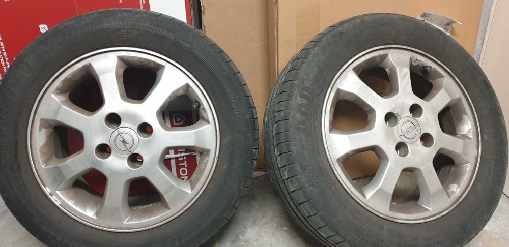 Jante Opel Asta aliaj + anvelope + roata rezerva (tabla)