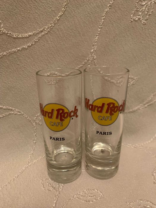 Чашки за шот Hard Rock Café Paris  2 бр Pair of Shot Glasses HRC Paris