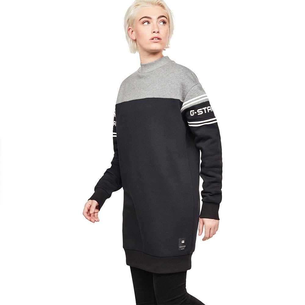 Нова G-star Bilbi Block Funnel SW Dress WMN L/S Дамска Рокля Размер XS