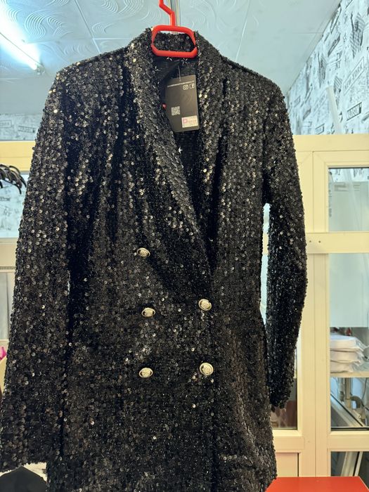 Sacou negru din paiete