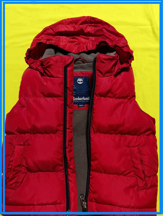 Оригинална жилетка Timberland – 9 месеца / 71 см,  с топла подплата