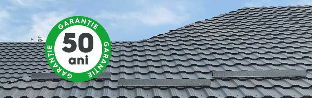 Tabla pentru ACOPERIȘ Țiglă metalică, Dublu-Falț, Click,  Cutată și Ro