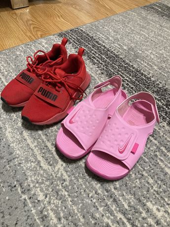 Adidasi Fete Puma Rosii marimea 37.5 , Sandale Nike roz marimea 37.5