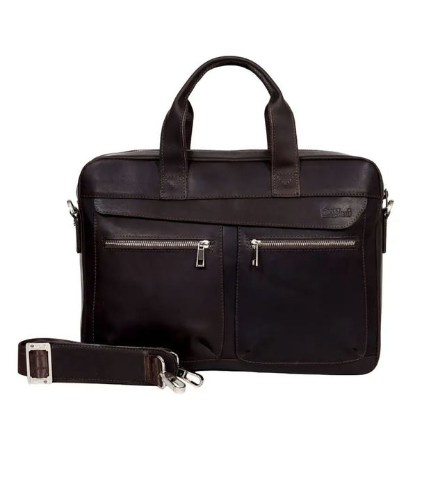 Сумка для ноутбука, портфель натуральная кожа