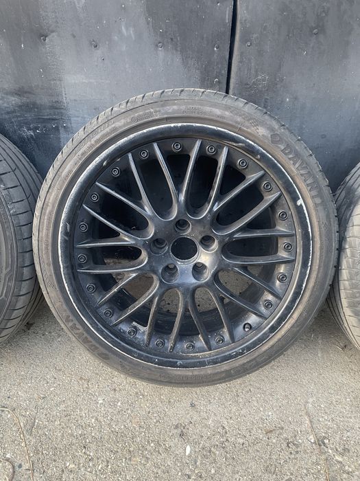 Jante BBS Speedline R19, 5x112, butuc 66.6, ET33, anvelope foarte bune