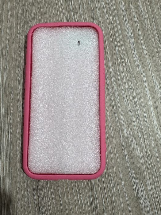 Husa roz+Folie iPhone 16e