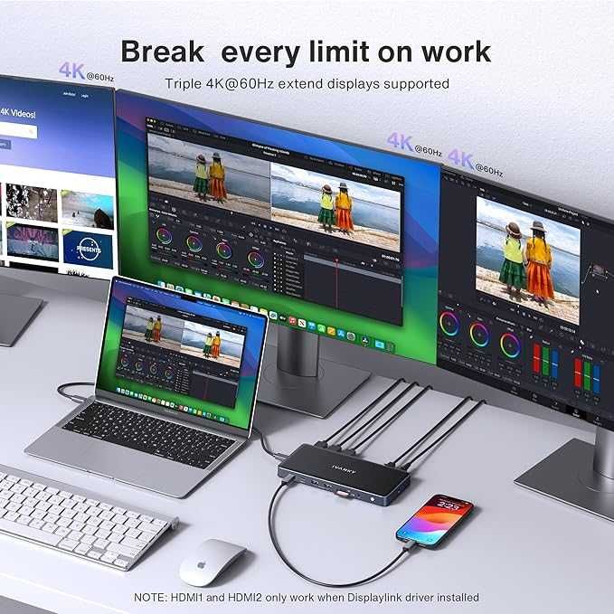 iVANKY Stație de andocare 14-în-1 FusionDock Pro 1 pentru MacBook Pro