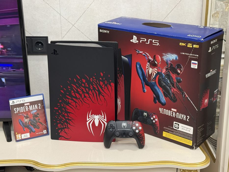 PlayStation 5 1TB Spider Man edition + коробка