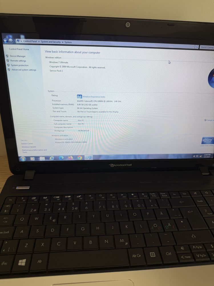 Laptop Packard Bell EasyNote TE11HC-B964G50