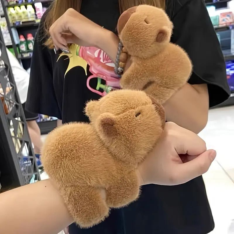 Плюшена играчка Капибара Гривна за ръка, Плюшена Капибара
