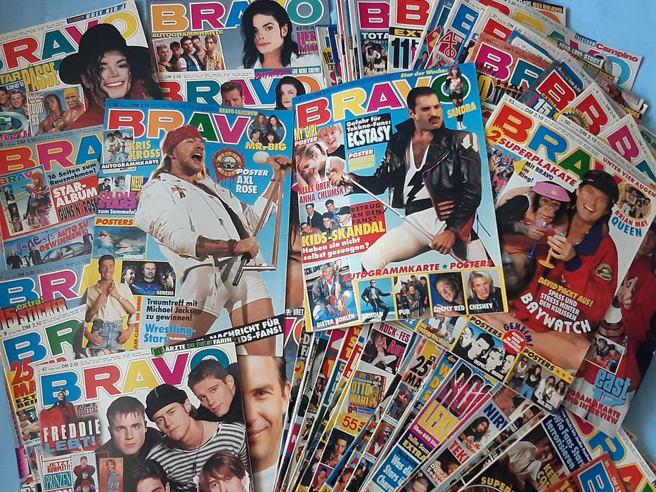 Голяма Колекция Стари Немски Списания BRAVO 163 Броя /1990 - 1994 год.