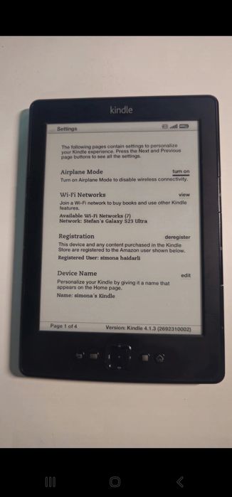 Kindle 4th stare perfect