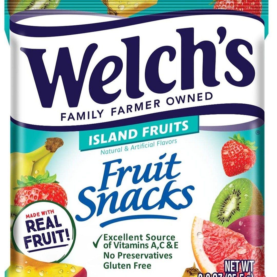 Фруктовые закуски Welch's, фруктовый пунш и набор разнообразных фрукто