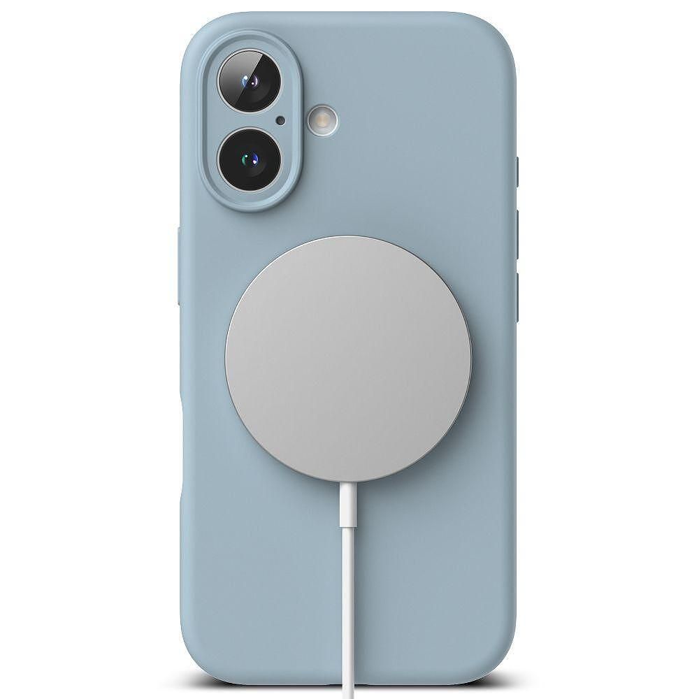Кейс ringke silicone magnetic magsafe за iphone 16 - син