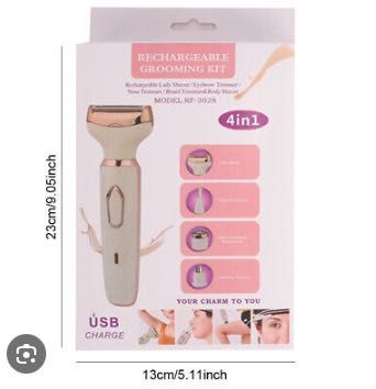 4 in 1 Electric Cordless Lady Shaver hard