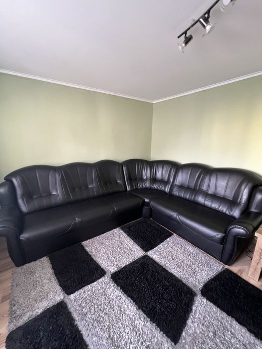 Coltar imitatie piele din 3 piese